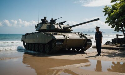 amphibious tank coastal operation