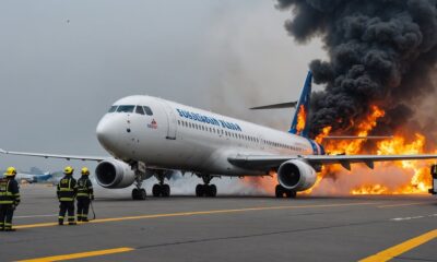 busan plane fire evacuation