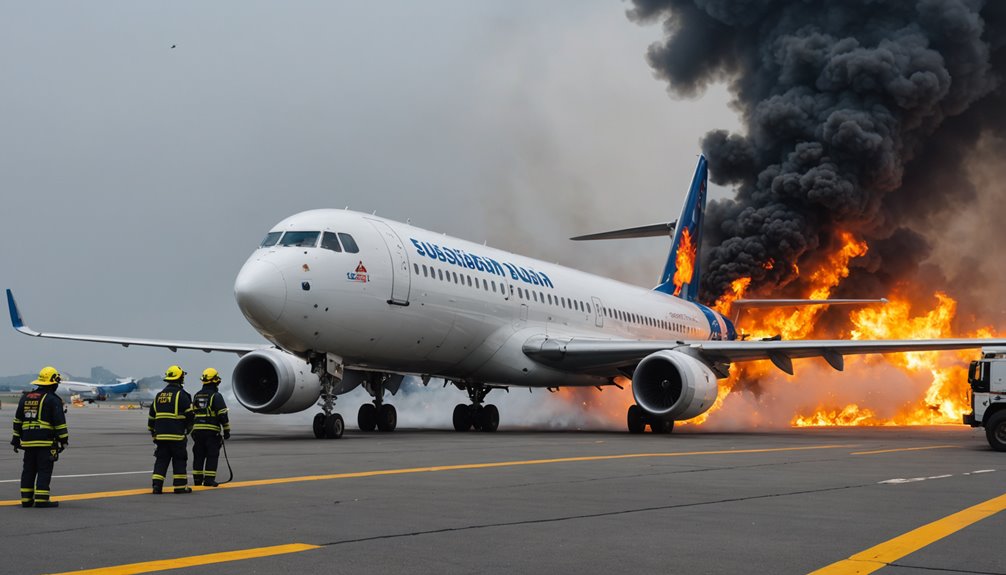 busan plane fire evacuation