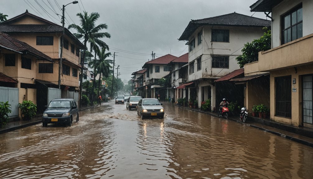 heavy rain floods jakarta