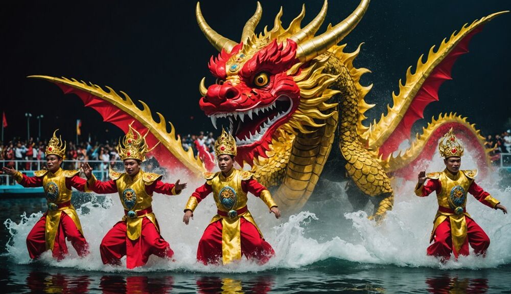 lion and dragon dance