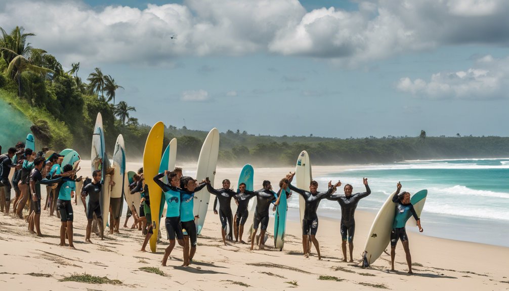 local surfing spot sumba