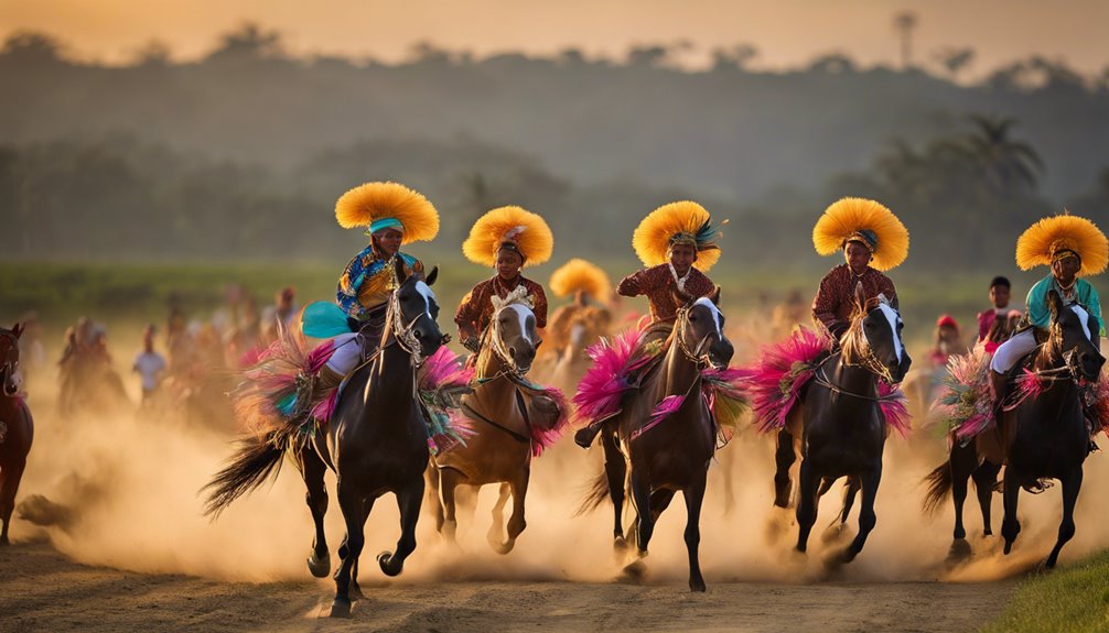 traditional sumba horse racing