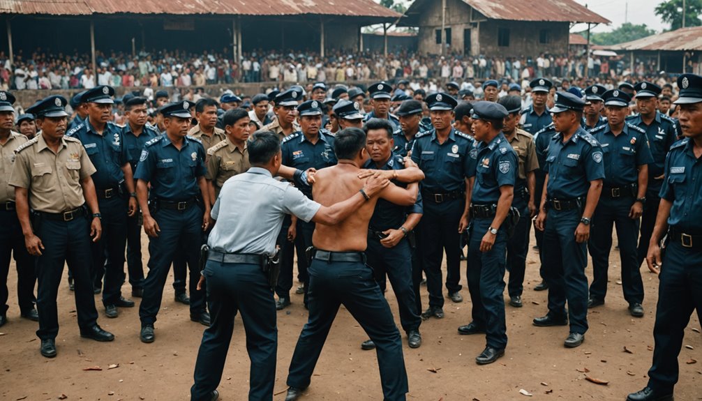 cockfighting arrests in bekasi