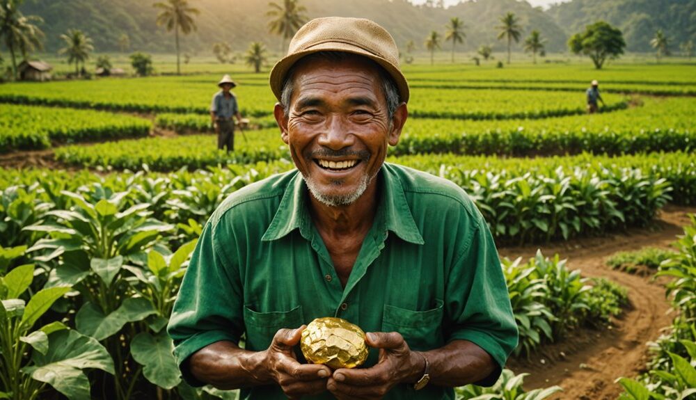 javanese farmer finds gold