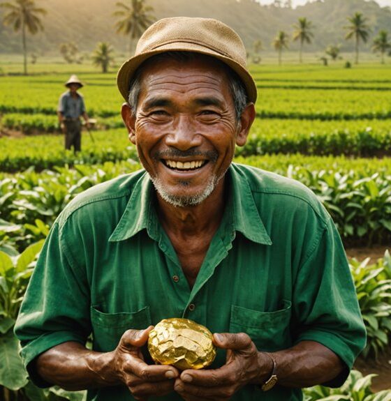 javanese farmer finds gold