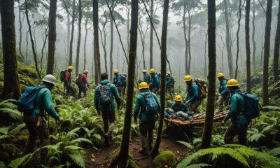 mountain climber rescue operation