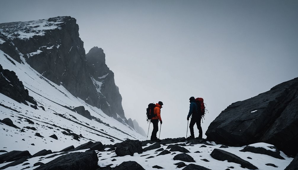 two climbers die bad weather