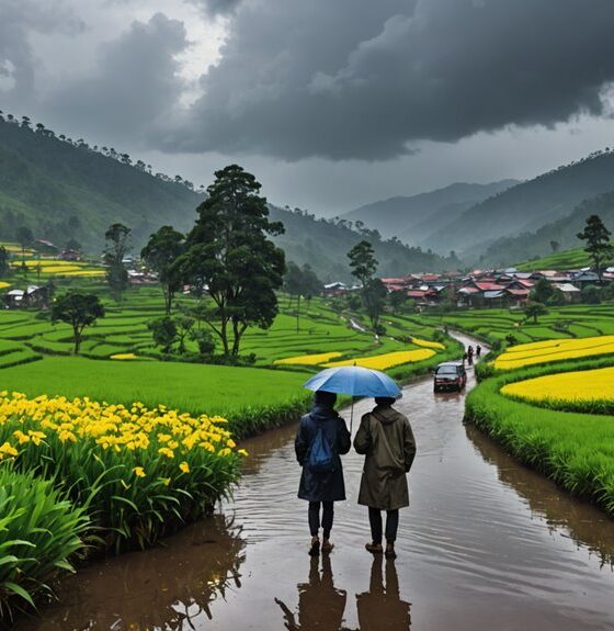 hujan deras di lembang