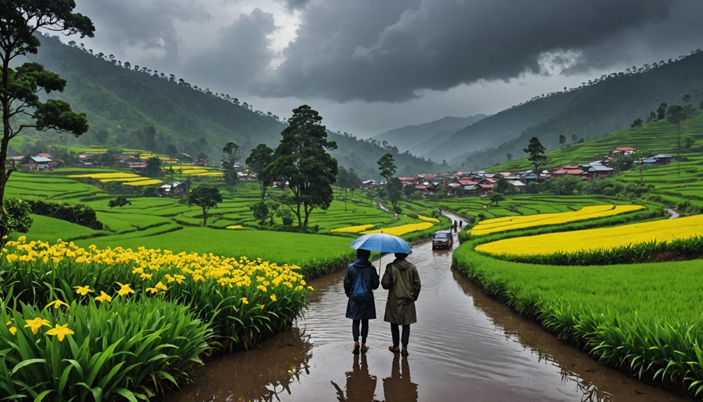 hujan deras di lembang